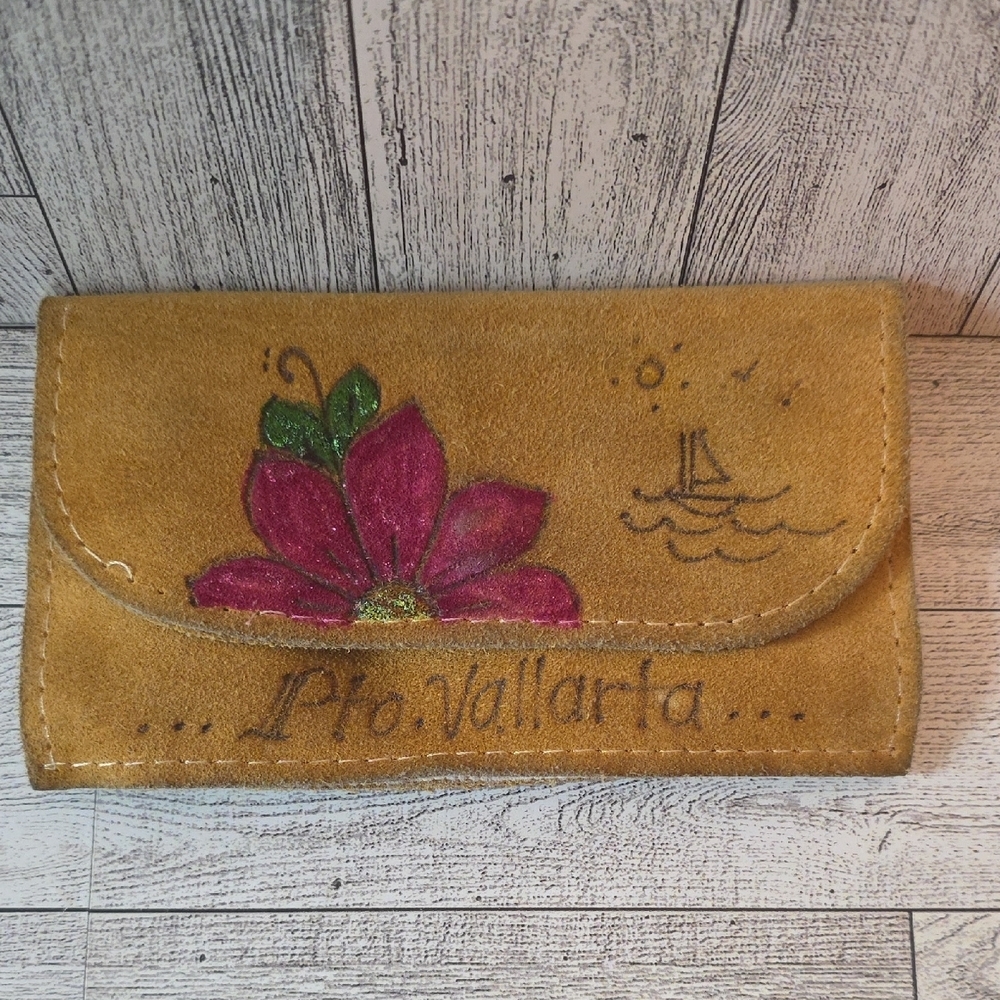 Tan Floral Women's Clutch